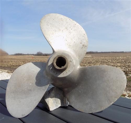 Boat propeller - 3 Blade Michigan Wheel Boat Propeller, SMC 630 Vintage Aluminum Boat Prop Q, by The Old Grainery (3 blade...