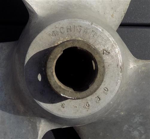Boat propeller - 3 Blade Michigan Wheel Boat Propeller, SMC 630 Vintage Aluminum Boat Prop Q, by The Old Grainery (3 blade...