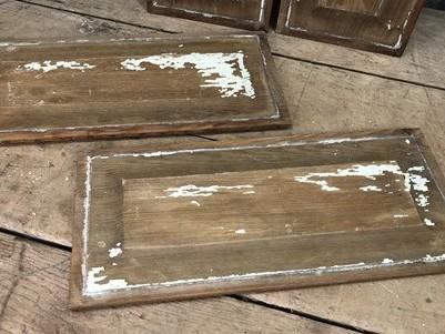 Door Panel - 4 Wooden Door Panels, Cupboard Furniture Architectural Salvage, Arts Crafts A91 by The Old Grainery (art, bac...