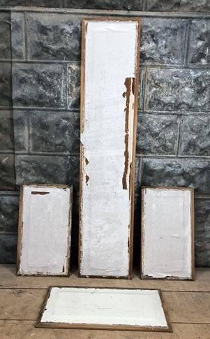 Wood panels - 4 Wooden Door Panels, Cupboard Furniture Architectural Salvage, Arts Crafts A92 by The Old Grainery (arts, b...