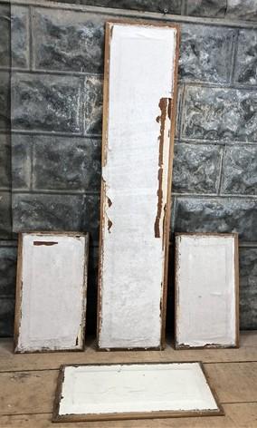 Wood panels - 4 Wooden Door Panels, Cupboard Furniture Architectural Salvage, Arts Crafts A92 by The Old Grainery (arts, b...