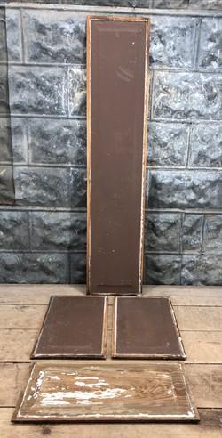 Wood panels - 4 Wooden Door Panels, Cupboard Furniture Architectural Salvage, Arts Crafts A92 by The Old Grainery (arts, b...