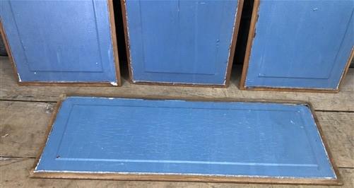 Door Panels - 4 Wooden Door Panels, Cupboard Furniture Architectural Salvage, Arts Crafts A84 by The Old Grainery (art, bl...