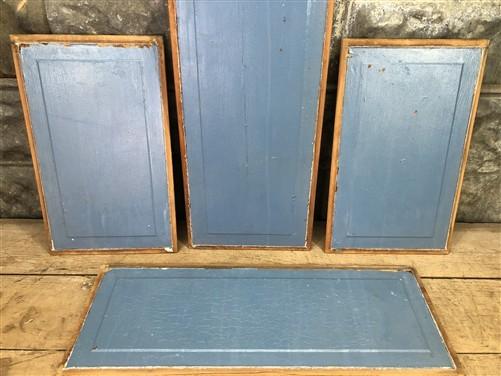 Door Panels - 4 Wooden Door Panels, Cupboard Furniture Architectural Salvage, Arts Crafts A84 by The Old Grainery (art, bl...