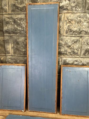 Door Panels - 4 Wooden Door Panels, Cupboard Furniture Architectural Salvage, Arts Crafts A84 by The Old Grainery (art, bl...