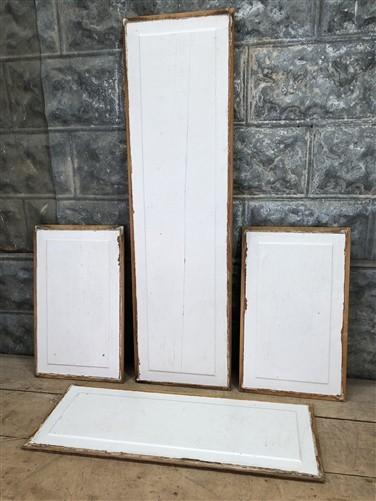 Door Panels - 4 Wooden Door Panels, Cupboard Furniture Architectural Salvage, Arts Crafts A84 by The Old Grainery (art, bl...