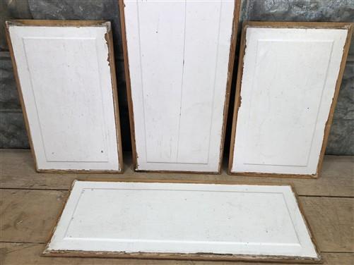 Door Panels - 4 Wooden Door Panels, Cupboard Furniture Architectural Salvage, Arts Crafts A84 by The Old Grainery (art, bl...