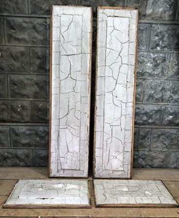 4 Wooden Door Panels, Cupboard Furniture Architectural Salvage, Arts Crafts A90 by The Old Grainery (arts, craft, decorative)