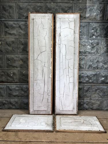 4 Wooden Door Panels, Cupboard Furniture Architectural Salvage, Arts Crafts A89