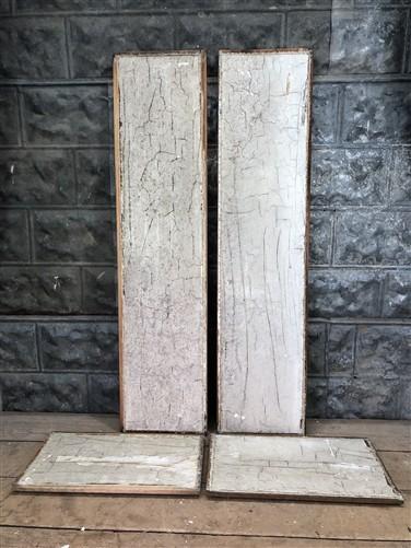 4 Wooden Door Panels, Cupboard Furniture Architectural Salvage, Arts Crafts A89