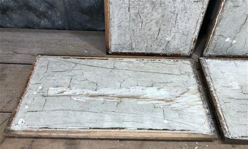 4 Wooden Door Panels, Cupboard Furniture Architectural Salvage, Arts Crafts A89