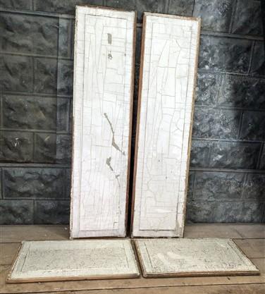 Door Panels - 4 Wooden Door Panels, Cupboard Furniture Architectural Salvage, Arts Crafts A88 by The Old Grainery (accents...