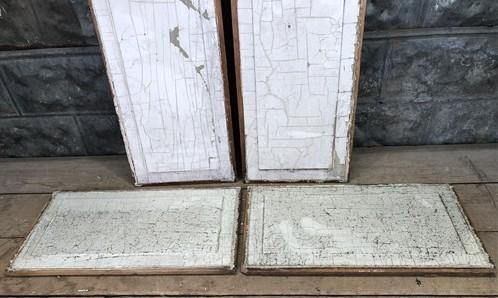 Door Panels - 4 Wooden Door Panels, Cupboard Furniture Architectural Salvage, Arts Crafts A88 by The Old Grainery (accents...
