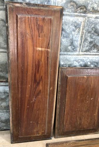 4 Wooden Door Panels, Cupboard Furniture Architectural Salvage, Arts Crafts A87