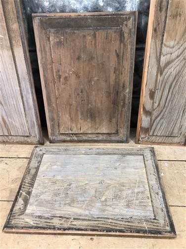 4 Wooden Door Panels, Cupboard Furniture Architectural Salvage, Arts Crafts A87