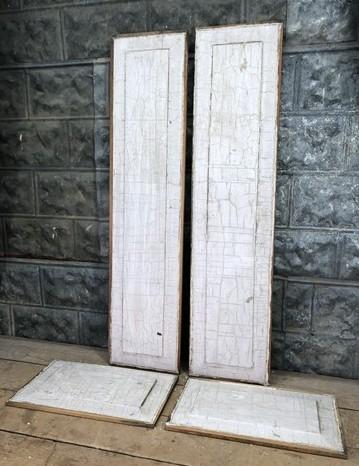 4 Wooden Door Panels, Cupboard Furniture Architectural Salvage, Arts Crafts A86 by The Old Grainery (art, craft, decorative)