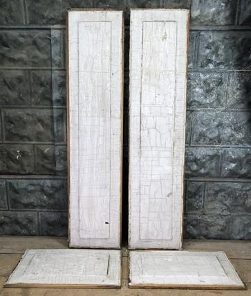 4 Wooden Door Panels, Cupboard Furniture Architectural Salvage, Arts Crafts A86 by The Old Grainery (art, craft, decorative)