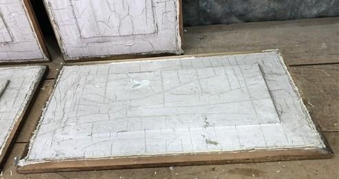 4 Wooden Door Panels, Cupboard Furniture Architectural Salvage, Arts Crafts A86 by The Old Grainery (art, craft, decorative)
