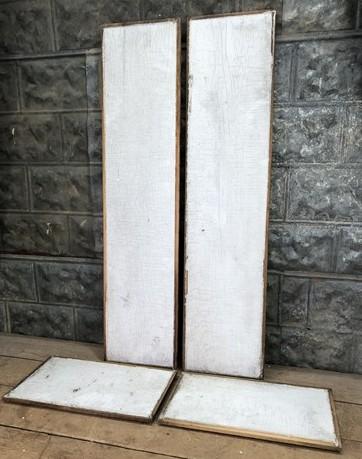 4 Wooden Door Panels, Cupboard Furniture Architectural Salvage, Arts Crafts A86 by The Old Grainery (art, craft, decorative)