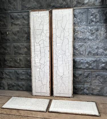 Door Panels - 4 Wooden Door Panels, Cupboard Furniture Architectural Salvage, Arts Crafts A85 by The Old Grainery (art, br...