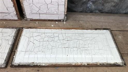Door Panels - 4 Wooden Door Panels, Cupboard Furniture Architectural Salvage, Arts Crafts A85 by The Old Grainery (art, br...