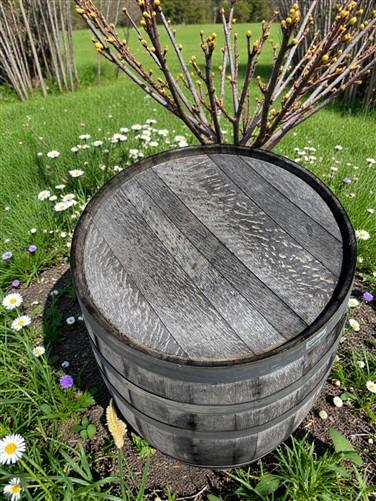 Whiskey Wine Barrel, Vintage Reclaimed Used Wood Barrel, Primitive Rum Keg, H