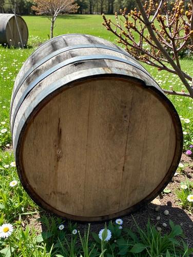 Whiskey Wine Barrel, Vintage Reclaimed Used Wood Barrel, Primitive Rum Keg, H