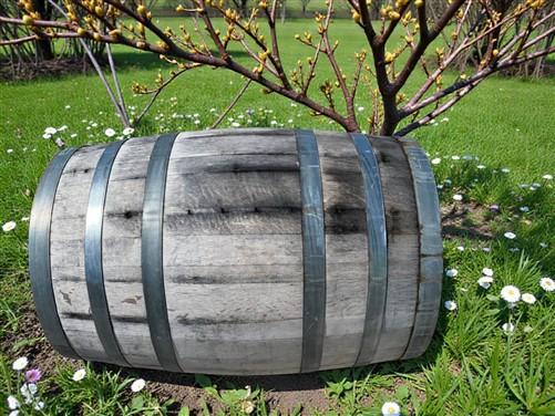 Whiskey Wine Barrel, Vintage Reclaimed Used Wood Barrel, Primitive Rum Keg, H