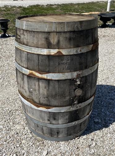 Home & Living > Home Decor - Whiskey Wine Barrel, Vintage Reclaimed Used Wood Barrel, Primitive Rum Keg, K by The Old Grai...