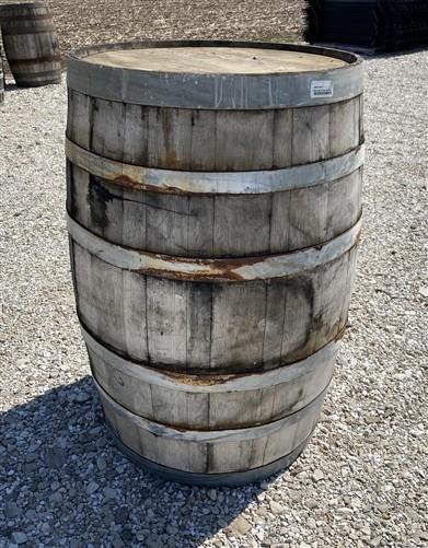 Home & Living > Home Decor - Whiskey Wine Barrel, Vintage Reclaimed Used Wood Barrel, Primitive Rum Keg, K by The Old Grai...