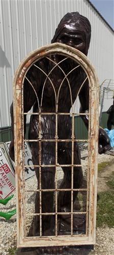 frame - Window Frame, Wall Decor, Arched Church Window Large Wood Metal Architectural B by The Old Grainery (arched, decor...