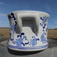 Foot bath - Chinese Porcelain Foot Bath, Blue White Chinoiserie Asian Decor A9M by The Old Grainery (asian, blue, Chinese)