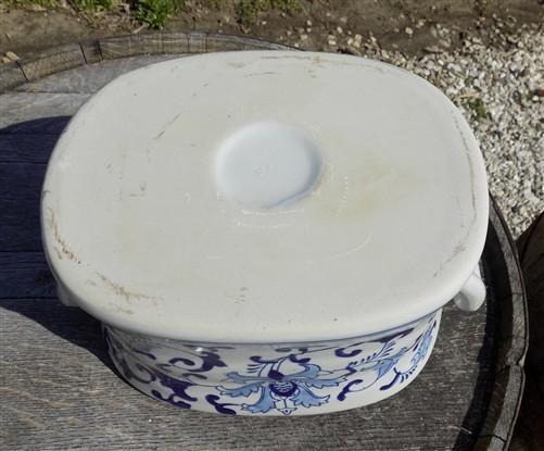Foot bath - Chinese Porcelain Foot Bath, Blue White Chinoiserie Asian Decor A9M by The Old Grainery (asian, blue, Chinese)