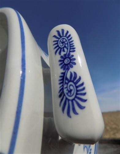 Foot bath - Chinese Porcelain Foot Bath, Blue White Chinoiserie Asian Decor A9M by The Old Grainery (asian, blue, Chinese)