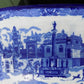 Large Blue & White Cityscape Foot Bath, Chinese Porcelain Decor, Chinoiserie A8M