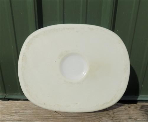 Chinese Porcelain Foot Bath, White Blue Floral Asian Chinoiserie A23M