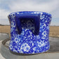 Foot bath - Chinese Porcelain Foot Bath, Blue Calico Floral Chinoiserie Decor A27M by The Old Grainery (asian, blue, calico)