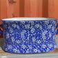 Foot bath - Chinoiserie Foot Bath Bowl, Large Blue Calico Floral Porcelain A28M by The Old Grainery (asian, blue, calico)