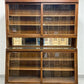 Antique Oak Apothecary Cabinet, Glass Display Case, Tall Store Fixture, Pharmacy