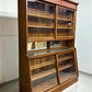 Antique Oak Apothecary Cabinet, Glass Display Case, Tall Store Fixture, Pharmacy