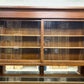 Antique Oak Apothecary Cabinet, Glass Display Case, Tall Store Fixture, Pharmacy