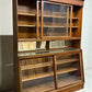 Antique Oak Apothecary Cabinet, Glass Display Case, Tall Store Fixture, Pharmacy