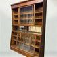 Antique Oak Apothecary Cabinet, Glass Display Case, Tall Store Fixture, Pharmacy
