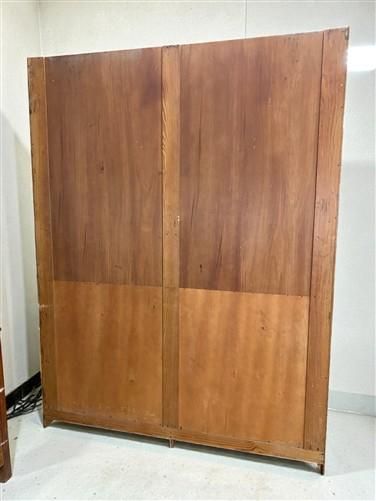 Antique Oak Apothecary Cabinet, Glass Display Case, Tall Store Fixture, Pharmacy