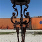 Plant stand - Cast Iron Plant Stand, Inside Outside Victorian Style Occasional End Table by The Old Grainery (32 inch tall...