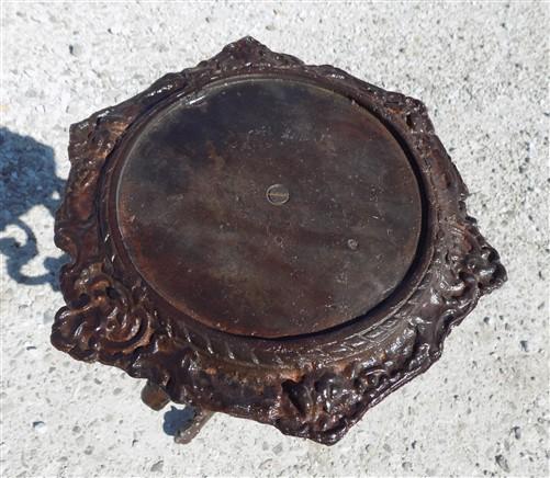 Plant stand - Cast Iron Plant Stand, Inside Outside Victorian Style Occasional End Table by The Old Grainery (32 inch tall...