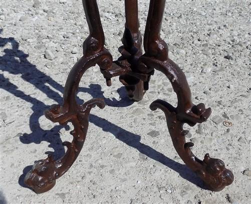Plant stand - Cast Iron Plant Stand, Inside Outside Victorian Style Occasional End Table by The Old Grainery (32 inch tall...