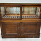 Display Case - Oak Cigar Humidor, Vintage Display Case Cabinet, Glass Store Counter, Showcase by The Old Grainery (country...