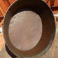 Rustic Wash Tub Planter Pot, Metal Footed Farmhouse Flower Bucket B