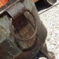 Rustic Wash Tub Planter Pot, Metal Footed Farmhouse Flower Bucket B